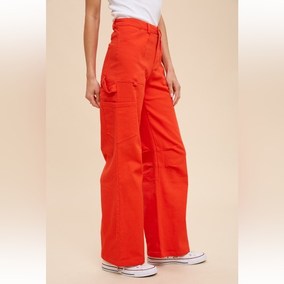 Washed Cargo Pants|Chili - Picture 2 of 4